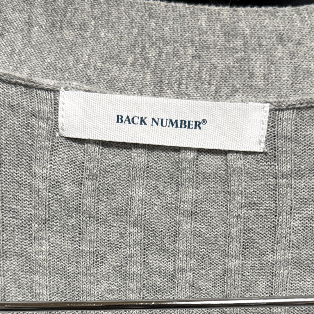 BACK NUMBER(バックナンバー)のBACK NUMBER カーディガン グレー Fサイズ ポケット スリット有り レディースのトップス(カーディガン)の商品写真