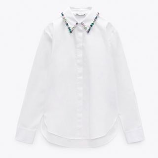 ザラ(ZARA)の【新品未使用】ZARA ザラ　ブラウス(シャツ/ブラウス(長袖/七分))