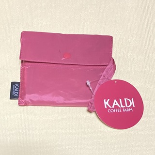 カルディ(KALDI)のカルディ オンライン 限定 カラー スモーキーピンク エコバッグ(エコバッグ)
