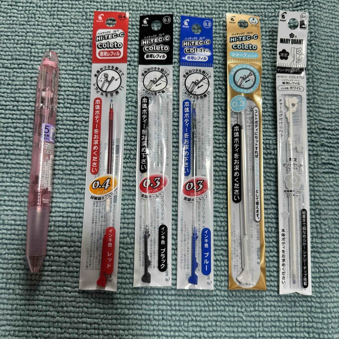 PILOT(パイロット)の→新品〒ハイテックCコレト本体5色用本体 他おまとめ インテリア/住まい/日用品の文房具(ペン/マーカー)の商品写真