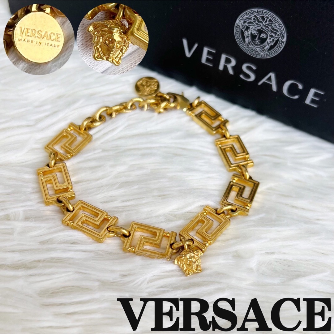 VERSACE(ヴェルサーチ)の人気♡保存箱付♡美品♡VERSACE ヴェルサーチ メデューサ ブレスレット メンズのアクセサリー(ブレスレット)の商品写真