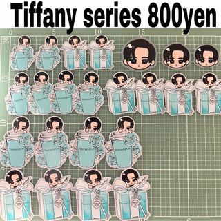 ハンドメイドシール　Tiffany series(しおり/ステッカー)