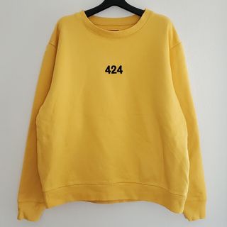 424クロージング 424CLOTHING トレーナーXL スウェット 黄色(スウェット)