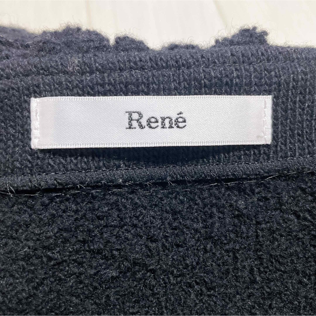 René(ルネ)のRene ルネ 2019年商品 パール ミンク ニット コート ワンピース レディースのジャケット/アウター(その他)の商品写真