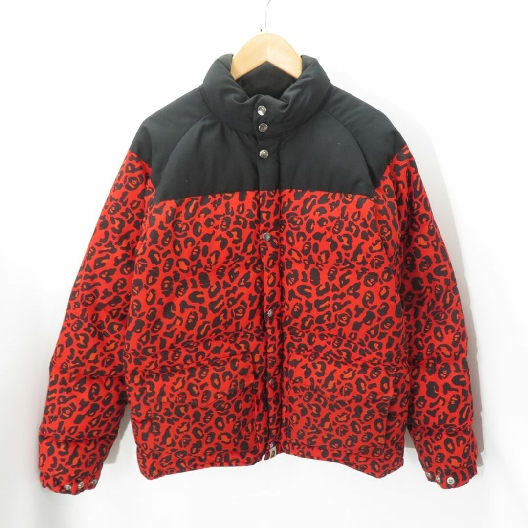 A BATHING APE LEOPARD DOWN JACKET 001HJA801018X SIZE-L A BATHING APE LEOPARD DOWN JACKET 001HJA801018X SIZE-L