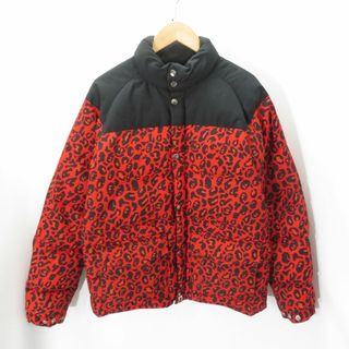 A BATHING APE LEOPARD DOWN JACKET 001HJA801018X SIZE-L(ダウンジャケット)