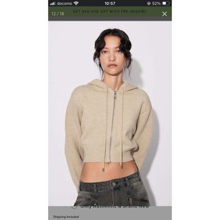 ザラ(ZARA)のZARAニットパーカー☆(パーカー)