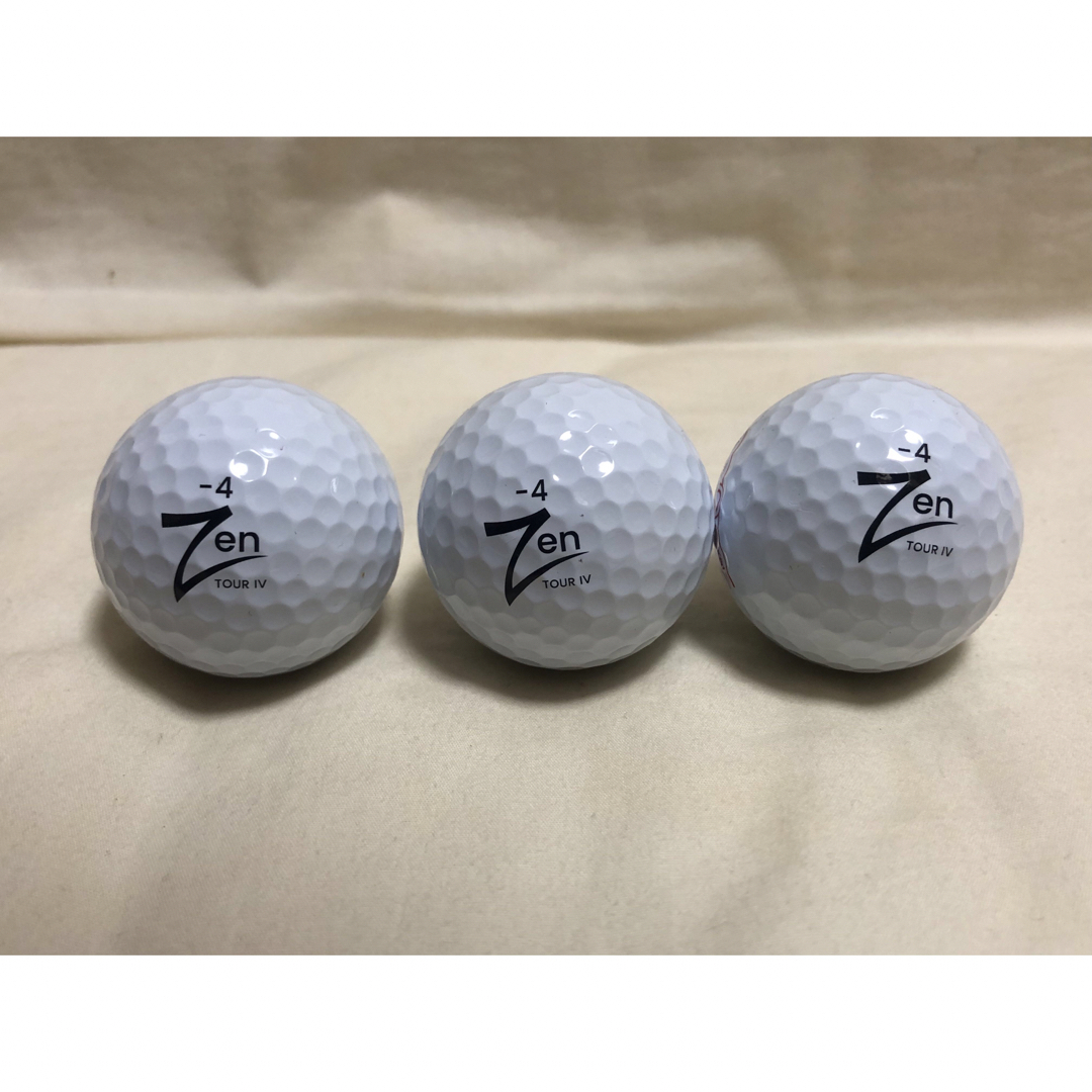 ゴルフボール ZEN ゼンゴルフボール 3個 S123 スポーツ/アウトドアのゴルフ(その他)の商品写真