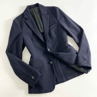 11c9 《美品》 PUBLIC TOKYO パブリックトウキョウ AKITA ストレッチ テーラードジャケット ブレザー 1 ネイビー 日本製 フォーマル ビジネス スーツ(テーラードジャケット)
