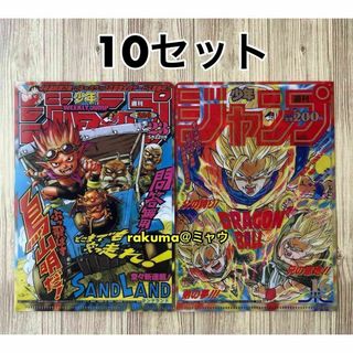 ジャンプ表紙　両面クリアファイル　10セット　最強ジャンプ9月 鳥山明(クリアファイル)