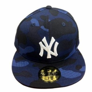 アベイシングエイプ(A BATHING APE)のNEW ERA  A BATHING APE BAPE × MLB x YANKEES 59FIFTIY CAP 7 1/2 BAPE(キャップ)