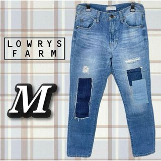 LOWRYS FARM - LOWRYS FARM ローリーズファーム デニム パッチワークデニム ダメージ