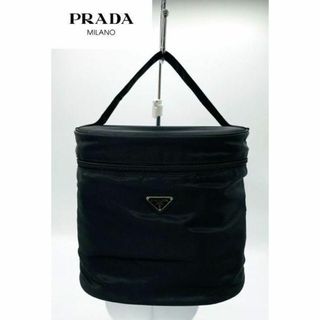 プラダ(PRADA)の【PRADA】プラダ テスート バニティバッグ ハンドバッグ ナイロン 黒ポーチ(ハンドバッグ)