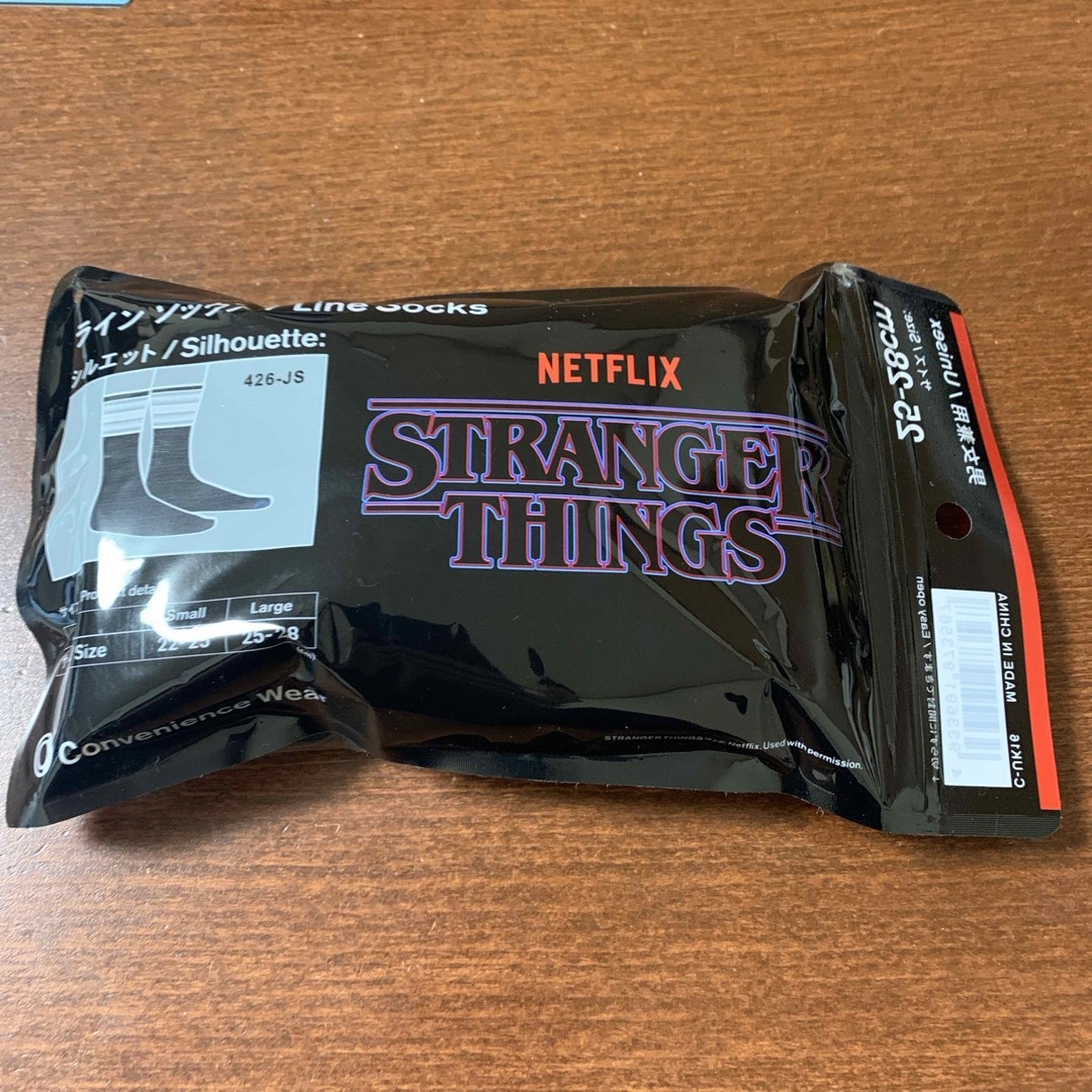 ファミマソックス　STRANGER THINGS メンズのレッグウェア(ソックス)の商品写真