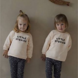 オーガニックズー little stories sweatshirt 1-2y