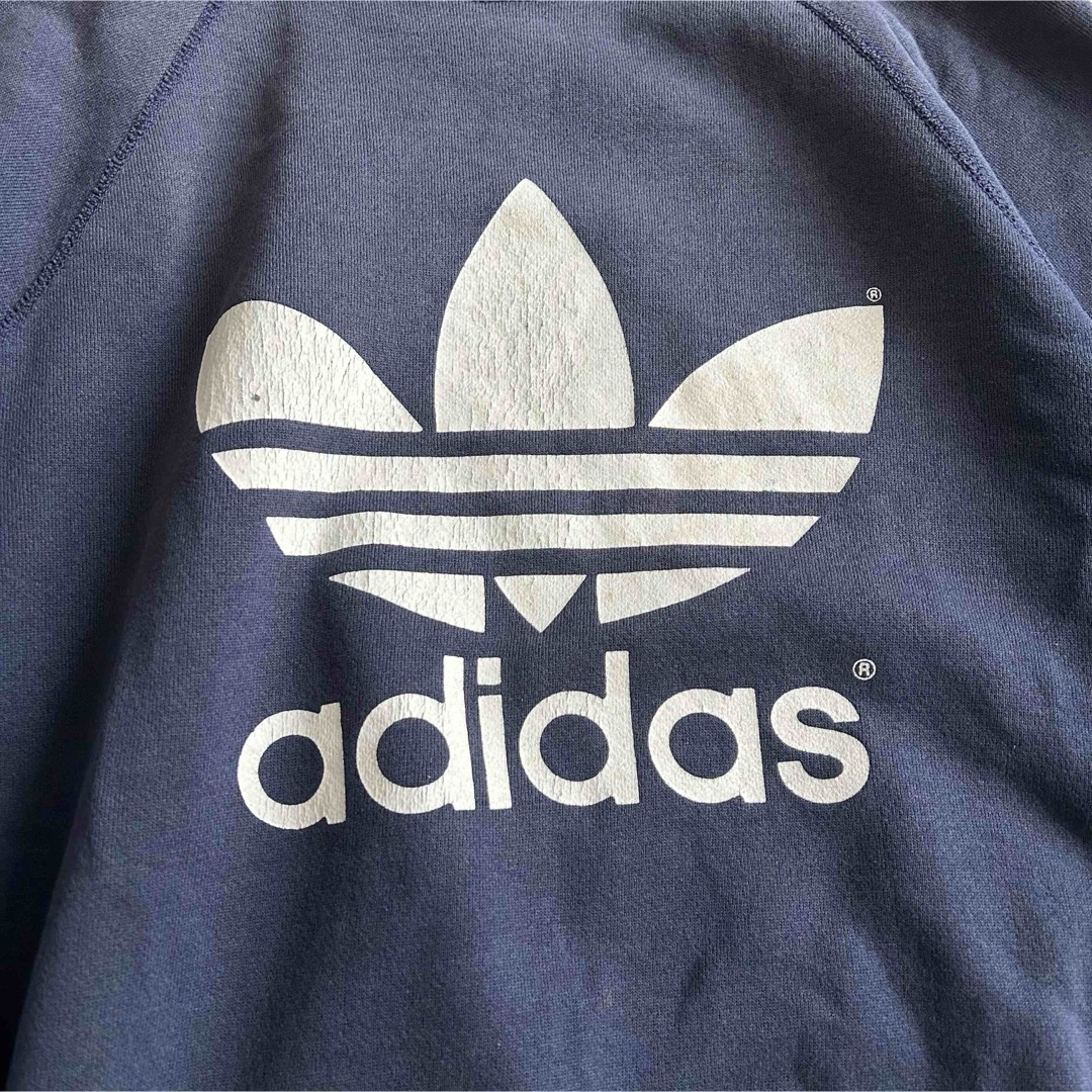 90s adidas アディダス ラグランスウェット トレフォイルロゴ