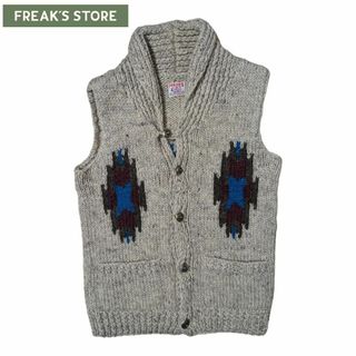 フリークスストア(FREAK'S STORE)のFREAK'S STORE グレー ノルディック オルテガ ニットベスト(ベスト/ジレ)