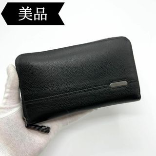 ブルガリ(BVLGARI)の◇ブルガリ◇レザー/ラウンドファスナー/長財布/ウォレット/ブランド/ブラック(財布)