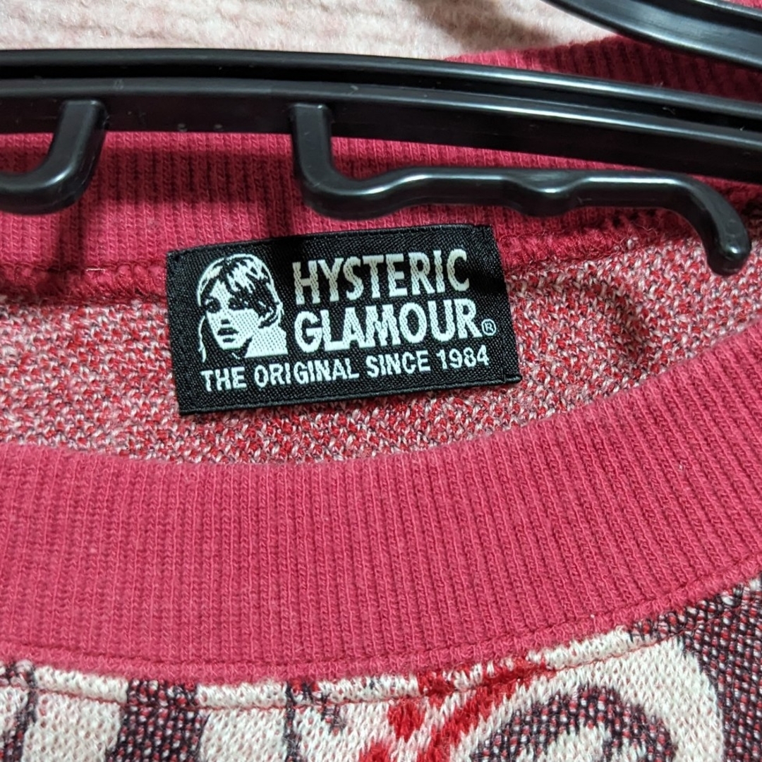 HYSTERIC GLAMOUR(ヒステリックグラマー)のレア 希少！ヒステリックグラマー セーター うさぎ ウサギ ピンク キューン レディースのトップス(ニット/セーター)の商品写真