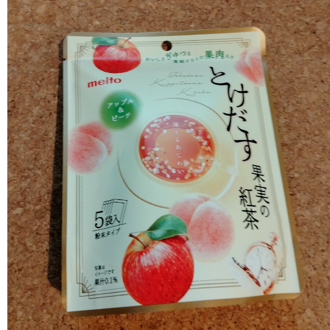 名糖産業(メイトウサンギョウ)の名糖 とけだす果実の紅茶 アップル&ピーチ 5P 40g 食品/飲料/酒の飲料(茶)の商品写真