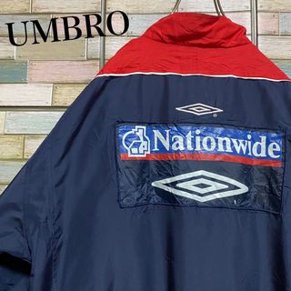 アンブロ(UMBRO)のUMBRO アンブロ　ナイロンジャケット　ビッグプリント　刺繍ロゴ(ナイロンジャケット)