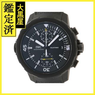 インターナショナルウォッチカンパニー(IWC)のIWC 時計 アクアタイマー クロノグラフ 自動巻き ラバー 黒文字盤【434】(腕時計(アナログ))