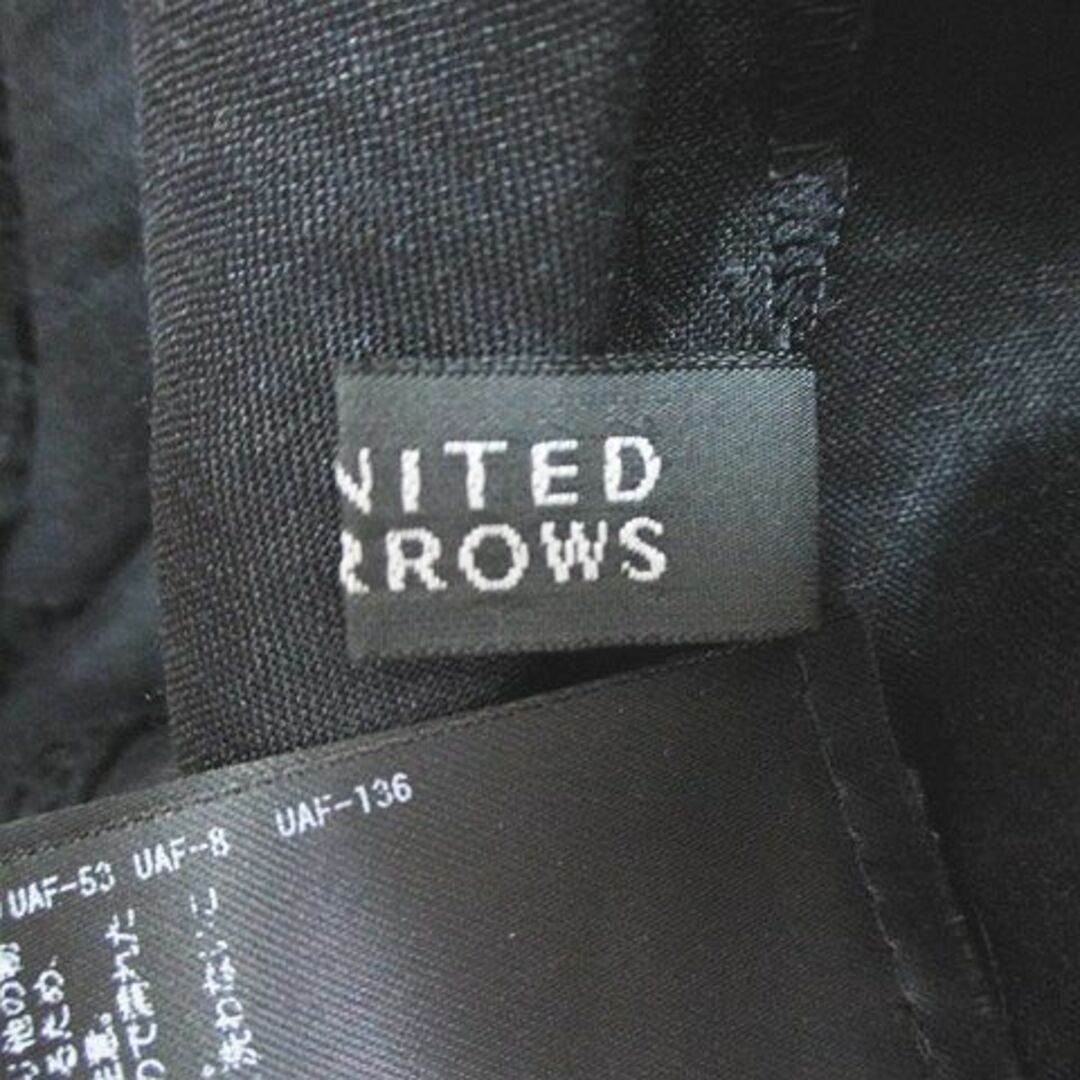 UNITED ARROWS(ユナイテッドアローズ)のユナイテッドアローズ 七分袖 カットソー ブラウス 麻 リネン 38 ブラック レディースのトップス(その他)の商品写真