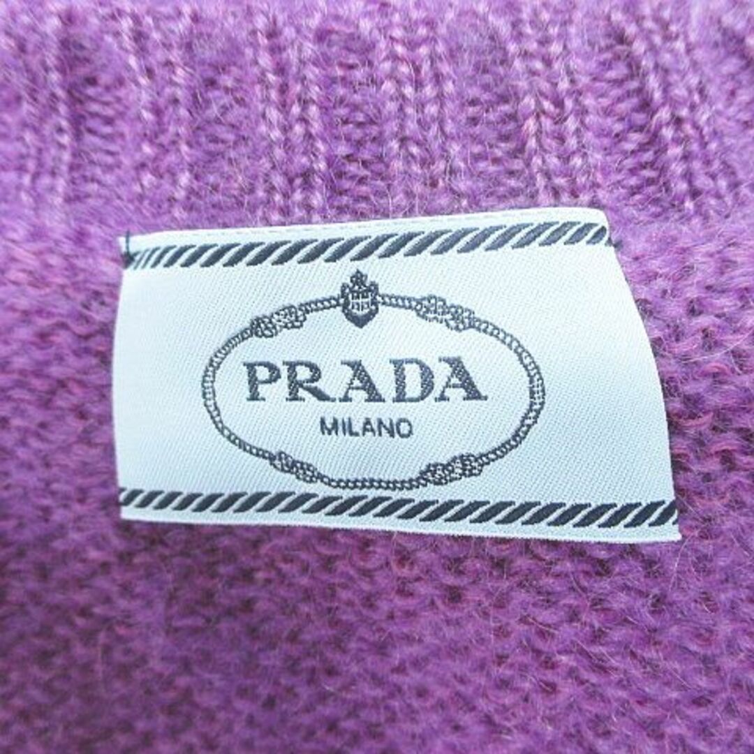 PRADA(プラダ)のPRADA 長袖 ニット セーター 36 紫 パープル系 モヘア 毛 ウール混 レディースのトップス(ニット/セーター)の商品写真