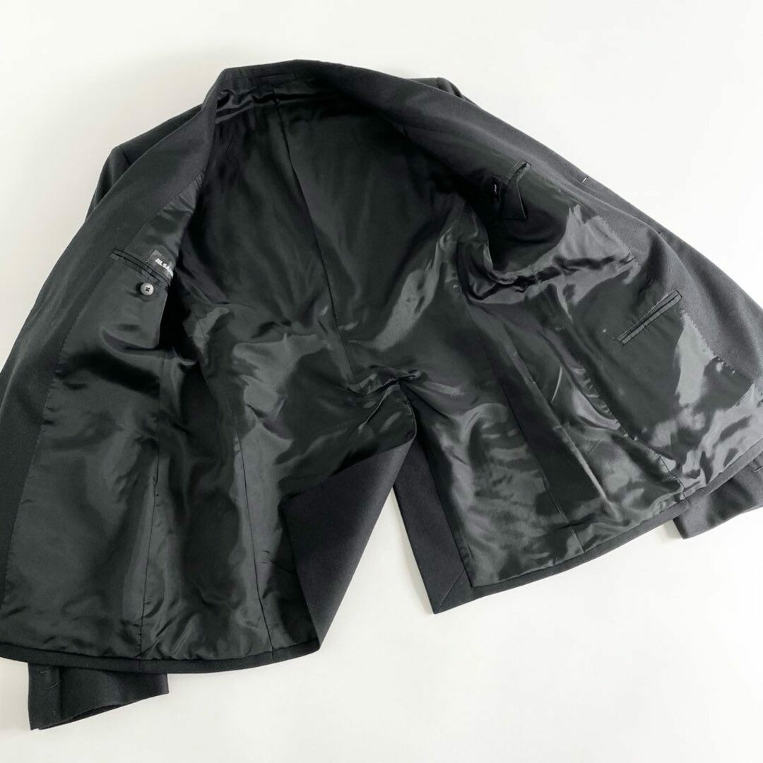 Jil Sander(ジルサンダー)の11c9 《美品》 JIL SANDER ジルサンダー ラフシモンズ期 セットアップ 48 ブラック スーツ ビジネス フォーマル イタリア製 メンズのスーツ(セットアップ)の商品写真
