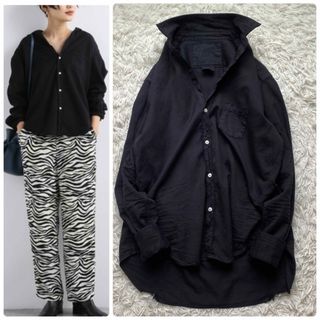 フランクアンドアイリーン(Frank&Eileen)の美品✨フランクアンドアイリーン シャツ 春服 ブラウス デニム ダメージ加工(シャツ/ブラウス(長袖/七分))