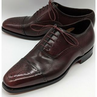 Santoni - 【極美】サントーニ セミブローグ レベルソ仕立て サイズ6.5【送料無料】