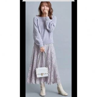 トッコクローゼットリュクス(tocco closet luxe)のトッコクローゼット　レーススカート　Mサイズ(ロングスカート)