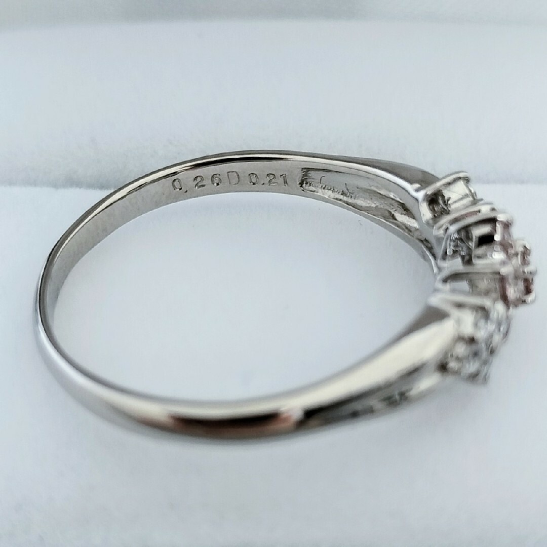 ダイヤモンド×ピンクダイヤモンド リング Pt900 0.26ct 0.21ct レディースのアクセサリー(リング(指輪))の商品写真