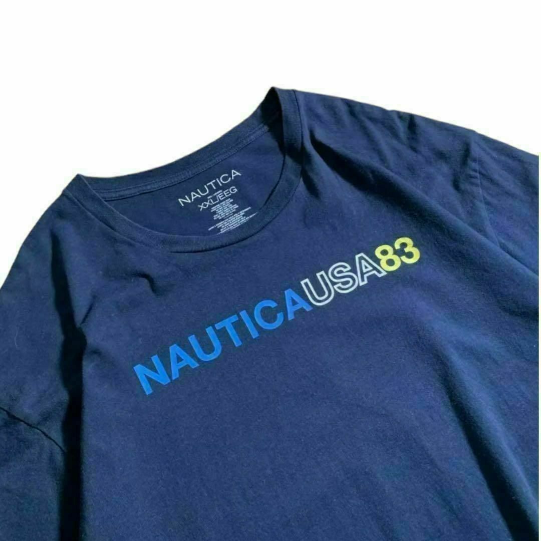 NAUTICA(ノーティカ)の00’s NAUTICA ノーティカ ネイビー プリントTシャツ オーバーサイズ メンズのトップス(Tシャツ/カットソー(半袖/袖なし))の商品写真