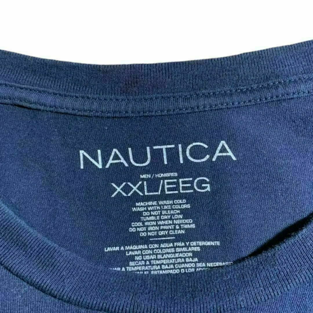 NAUTICA(ノーティカ)の00’s NAUTICA ノーティカ ネイビー プリントTシャツ オーバーサイズ メンズのトップス(Tシャツ/カットソー(半袖/袖なし))の商品写真