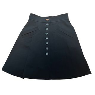 ルイヴィトン(LOUIS VUITTON)のLOUIS VUITTON ルイヴィトン　ブラック　ミニスカート　20SS 34(ミニスカート)