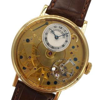 ブレゲ(Breguet)の　ブレゲ Breguet トラディション 7027BA/11/9V6 ゴールド K18YG/レザーベルト メンズ 腕時計(その他)