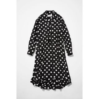 ドゥロワー(Drawer)のthe handsome Shirt dress ワンピース　ドット　ドレス(ロングワンピース/マキシワンピース)