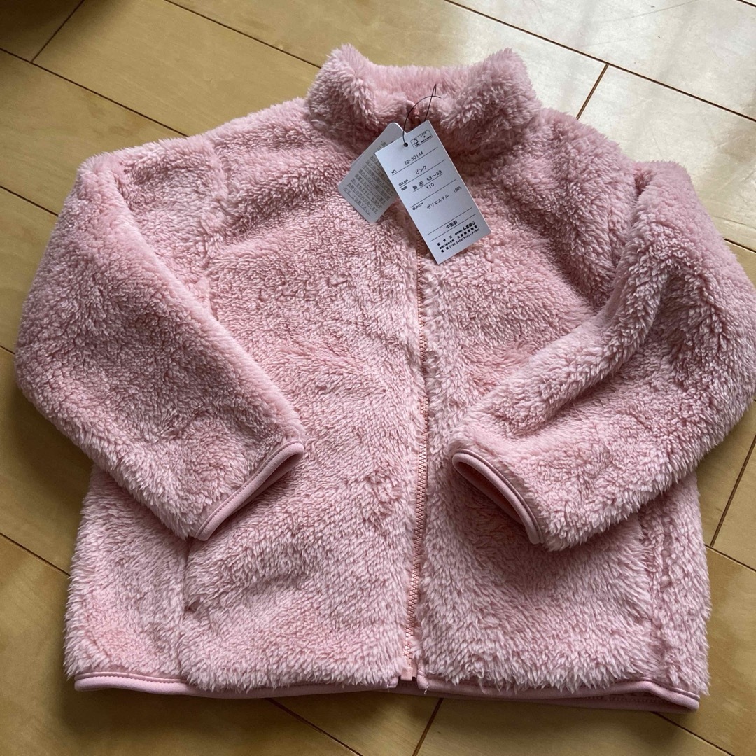 フリースジャケット110cm新品 キッズ/ベビー/マタニティのキッズ服女の子用(90cm~)(ジャケット/上着)の商品写真