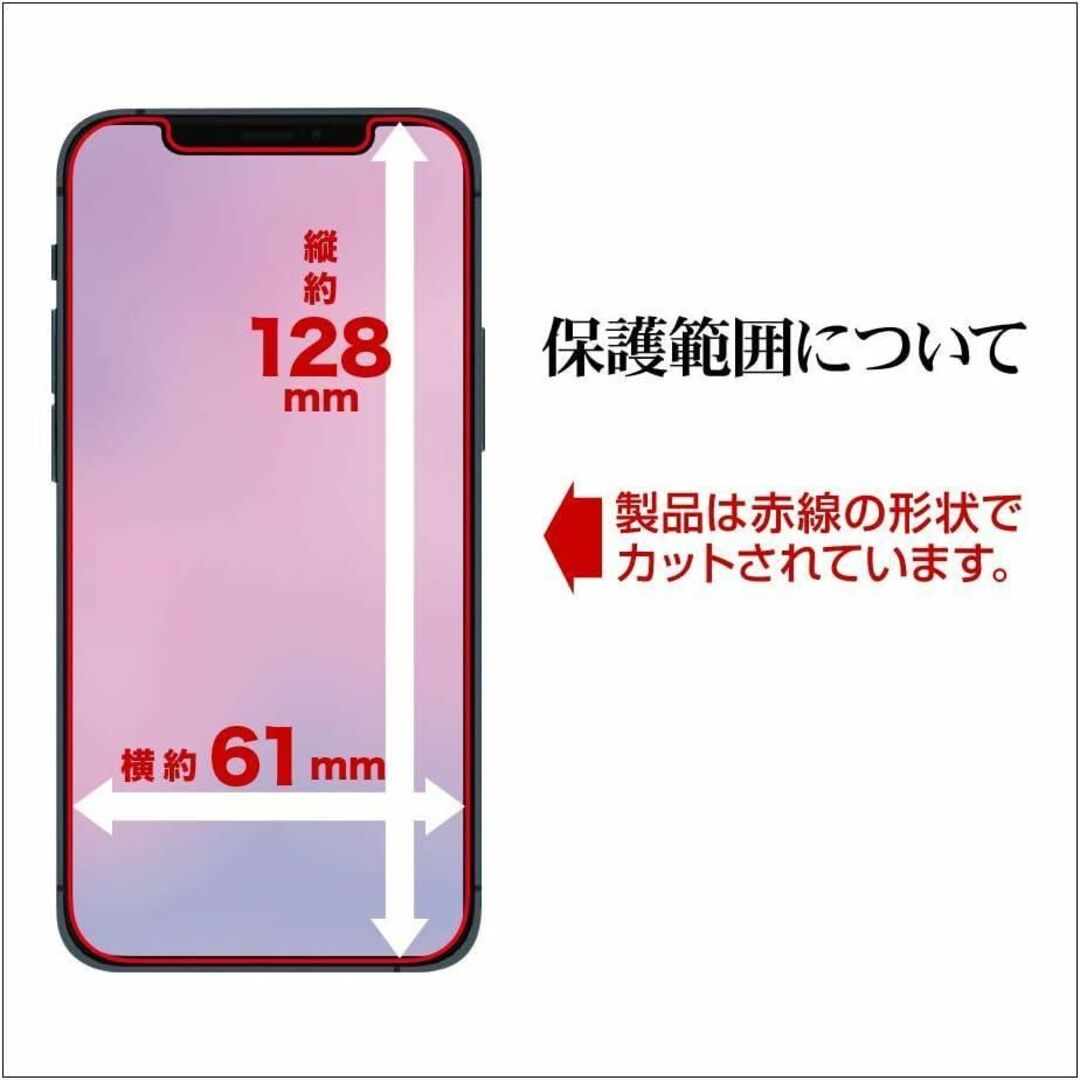 ラスタバナナ iPhone12 mini用 保護フィム ゲームに最適の指すべり スマホ/家電/カメラのスマホアクセサリー(保護フィルム)の商品写真