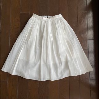 MACPHEE - 美品　マカフィー(トゥモローランド)チュールスカート白(36)S〜M