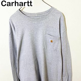 Carhartt カーハート　長袖　刺繍ロゴ　Tシャツ　ロンT 古着　アメカジ