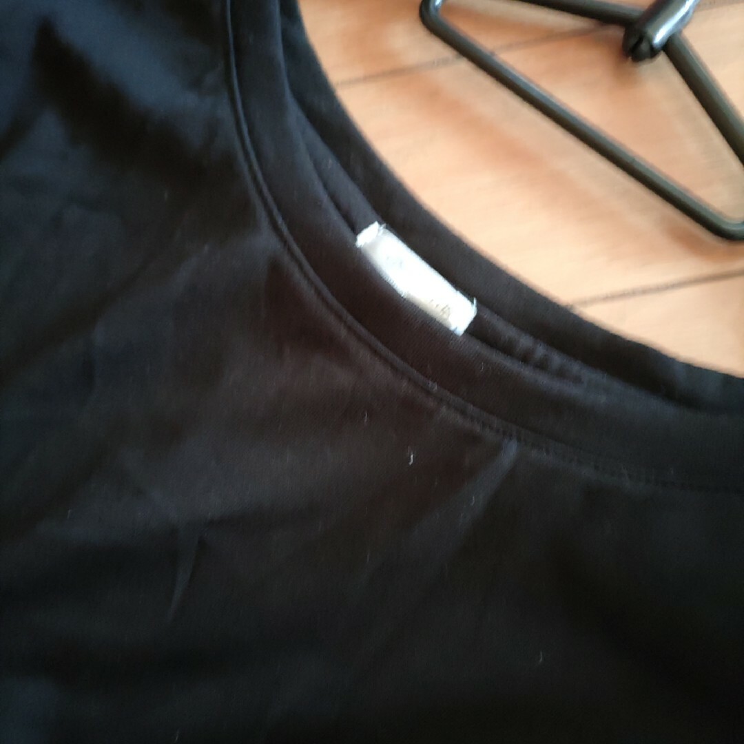 HONEYS(ハニーズ)の専用です。ハニーズ　Tシャツチュニック黒 レディースのトップス(Tシャツ(半袖/袖なし))の商品写真
