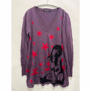 ヒステリックグラマー(HYSTERIC GLAMOUR)のヒステリックグラマー　ヒスガール　ニット　セーター　スター　シルク混　HYS(ニット/セーター)