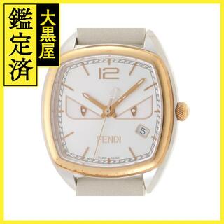 フェンディ(FENDI)のフェンディ 時計 バグス クオーツ GP/SS/革 シルバー文字盤【434】(腕時計)