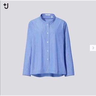 ユニクロ(UNIQLO)のUNIQLO +J スーピマコットンストライプシャツ(シャツ/ブラウス(長袖/七分))