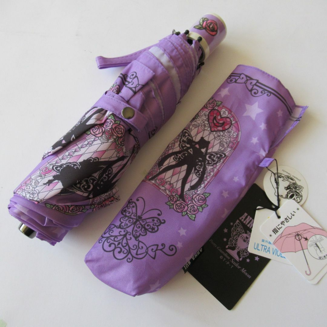 ANNA SUI(アナスイ)のセーラームーン× アナスイ 折りたたみ傘 / セーラー10戦士柄(パープル） レディースのファッション小物(傘)の商品写真