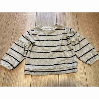 ザラ(ZARA)の【ZARA】ボーダー柄ニット(18-24m／92㎝)(ニット)