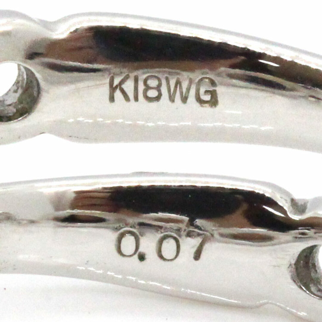 K18WG ホワイトゴールド バブル リング・指輪 ダイヤモンド0.07ct 10.5号 3.8g レディース【中古】【美品】 レディースのアクセサリー(リング(指輪))の商品写真