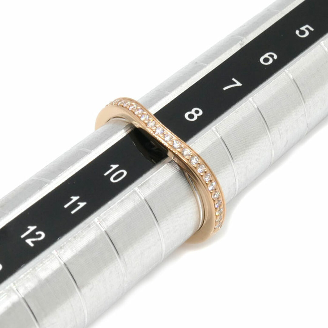 Cartier(カルティエ)のCARTIER カルティエ K18PG ピンクゴールド バレリーナ カーブ ハーフエタニティ リング・指輪 B4098749 ダイヤモンド 9号 49 2.4g レディース【中古】【美品】 レディースのアクセサリー(リング(指輪))の商品写真